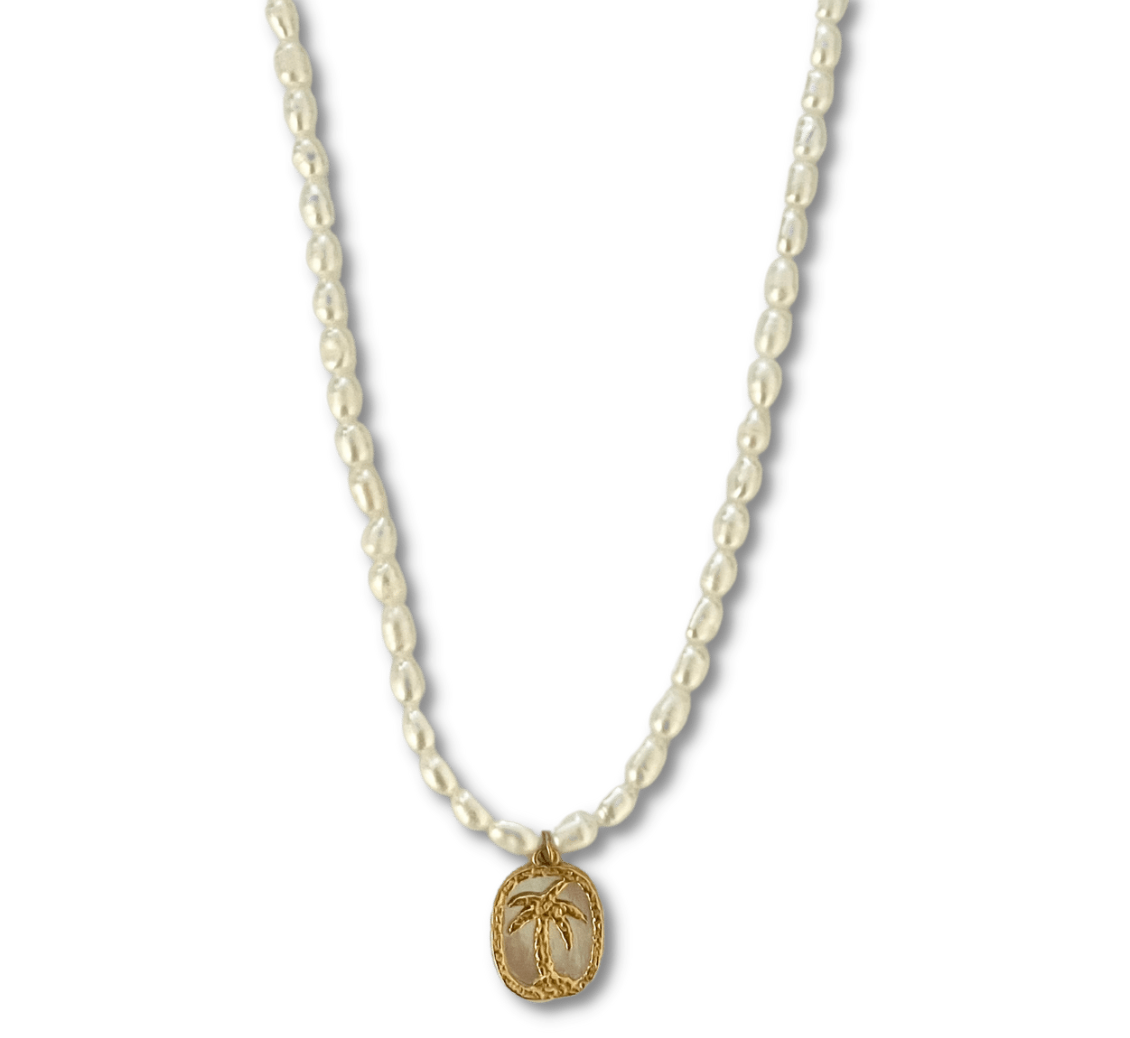 Palm Pearl Necklace